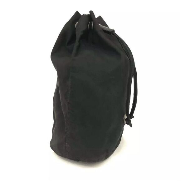 Prada Black Nylon Drawstring Pouch with Logo - Picture 2 of 8